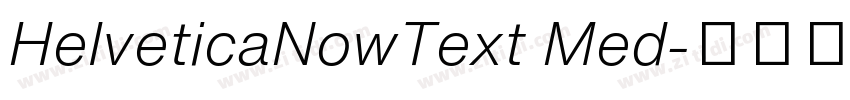 HelveticaNowText Med字体转换
